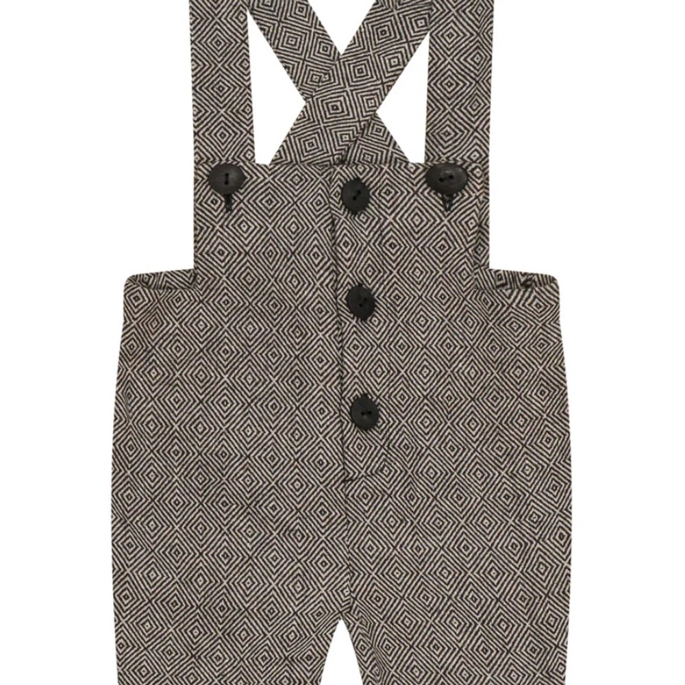 Stylish Baby Overall with Geometric Pattern. Size 18 Months